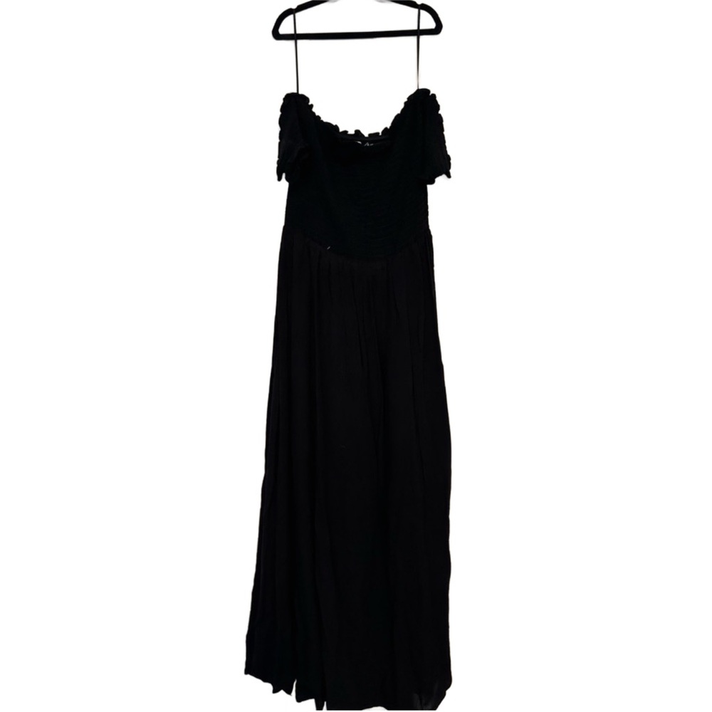 Black Midi Dress - Two Leg Slits